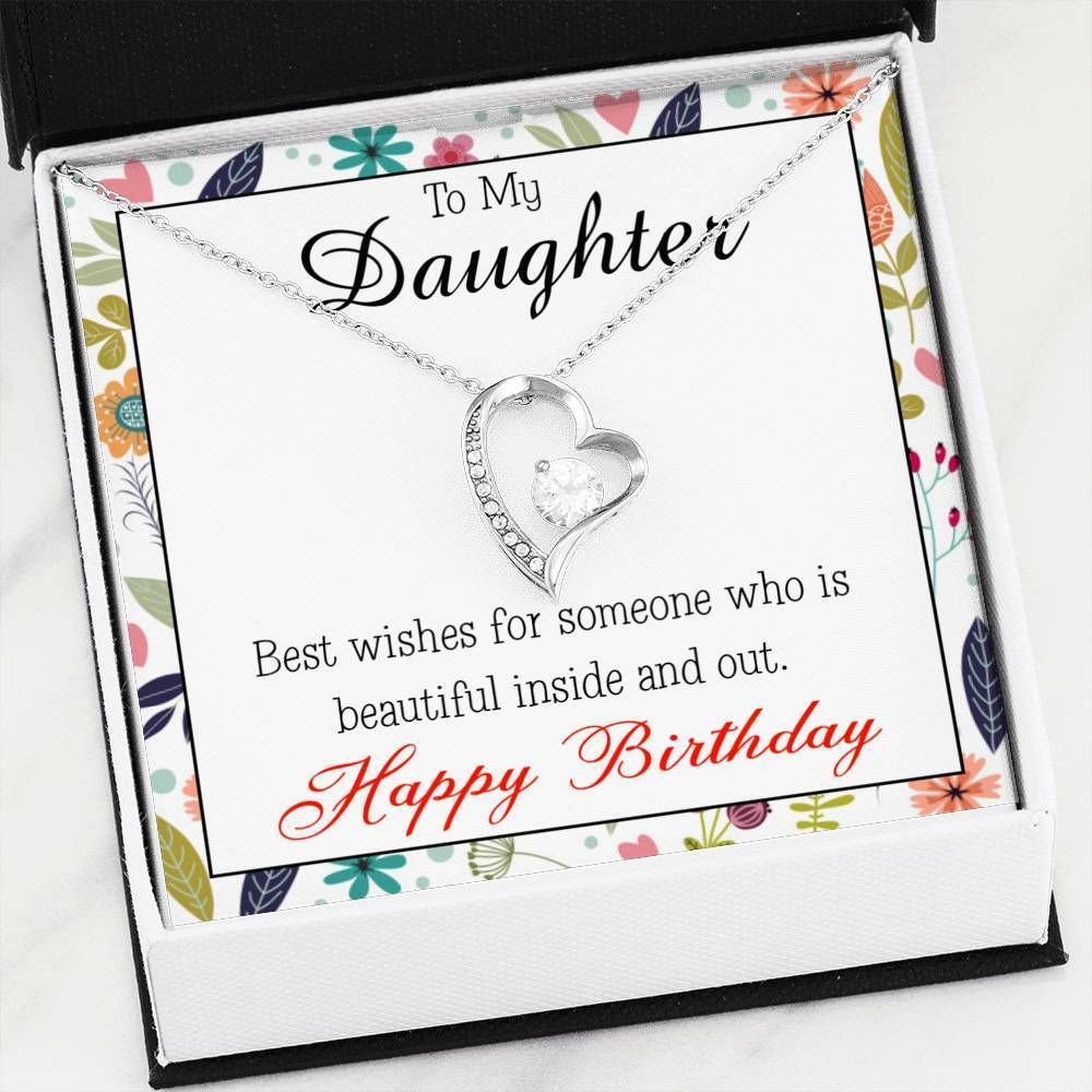 Gift For Daughter Happy Birthday Best Wishes For You Forever Love Necklace