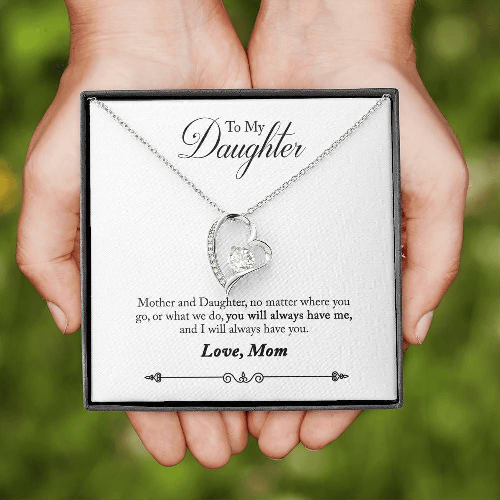 Forever Love Necklace Mom Gift For Daughter You Will Always Have Me Forever Love Necklace Forever Love Necklace