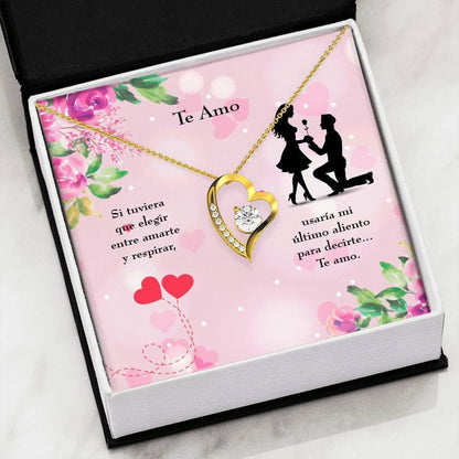 Gift For Her Te Amo Forever Love Necklace