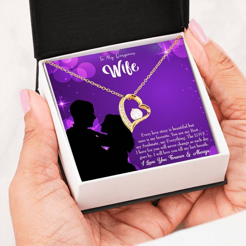 Forever Love Necklace Gift For Wife Every Love Story Forever Love Necklace Forever Love Necklace