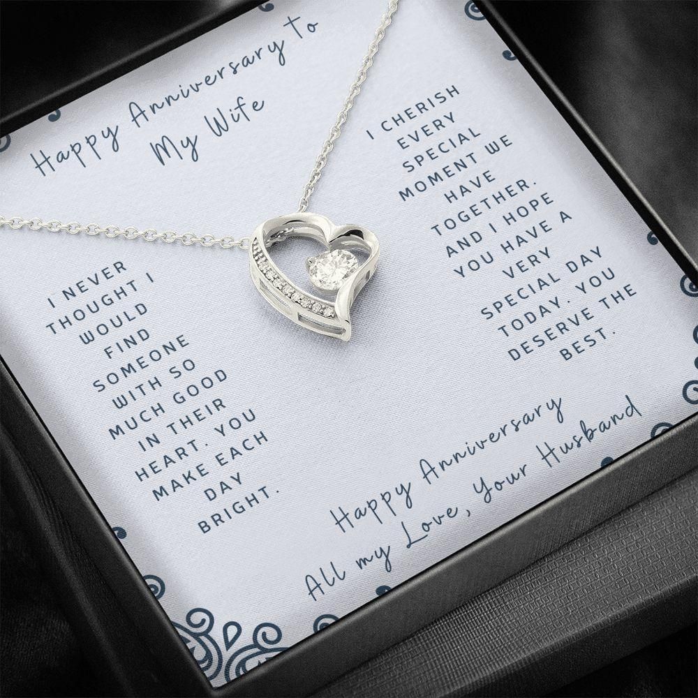 I Cherish Every Special Moment Be Have Together Gift For Wife Forever Love Necklace