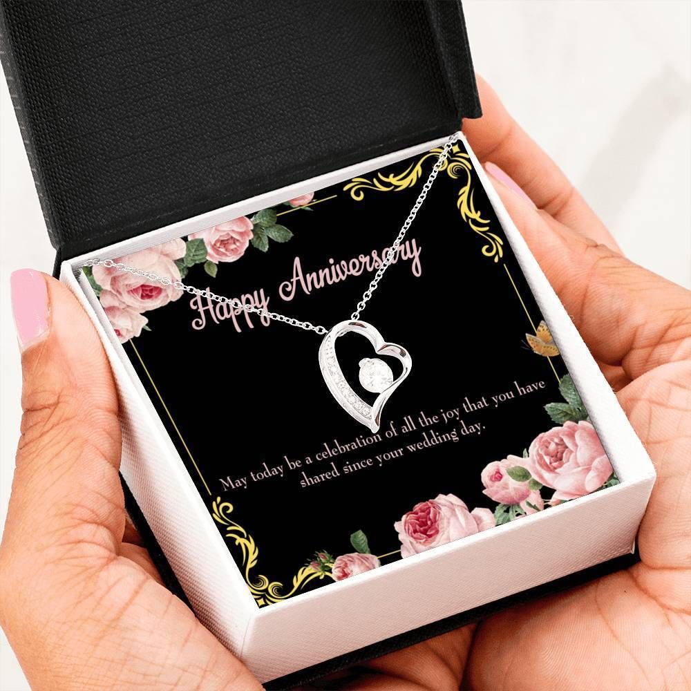 Gift For Wife With Love Happy Anniversary Forever Love Necklace