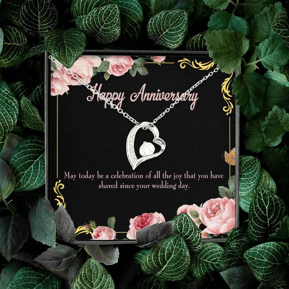 Gift For Wife With Love Happy Anniversary Forever Love Necklace