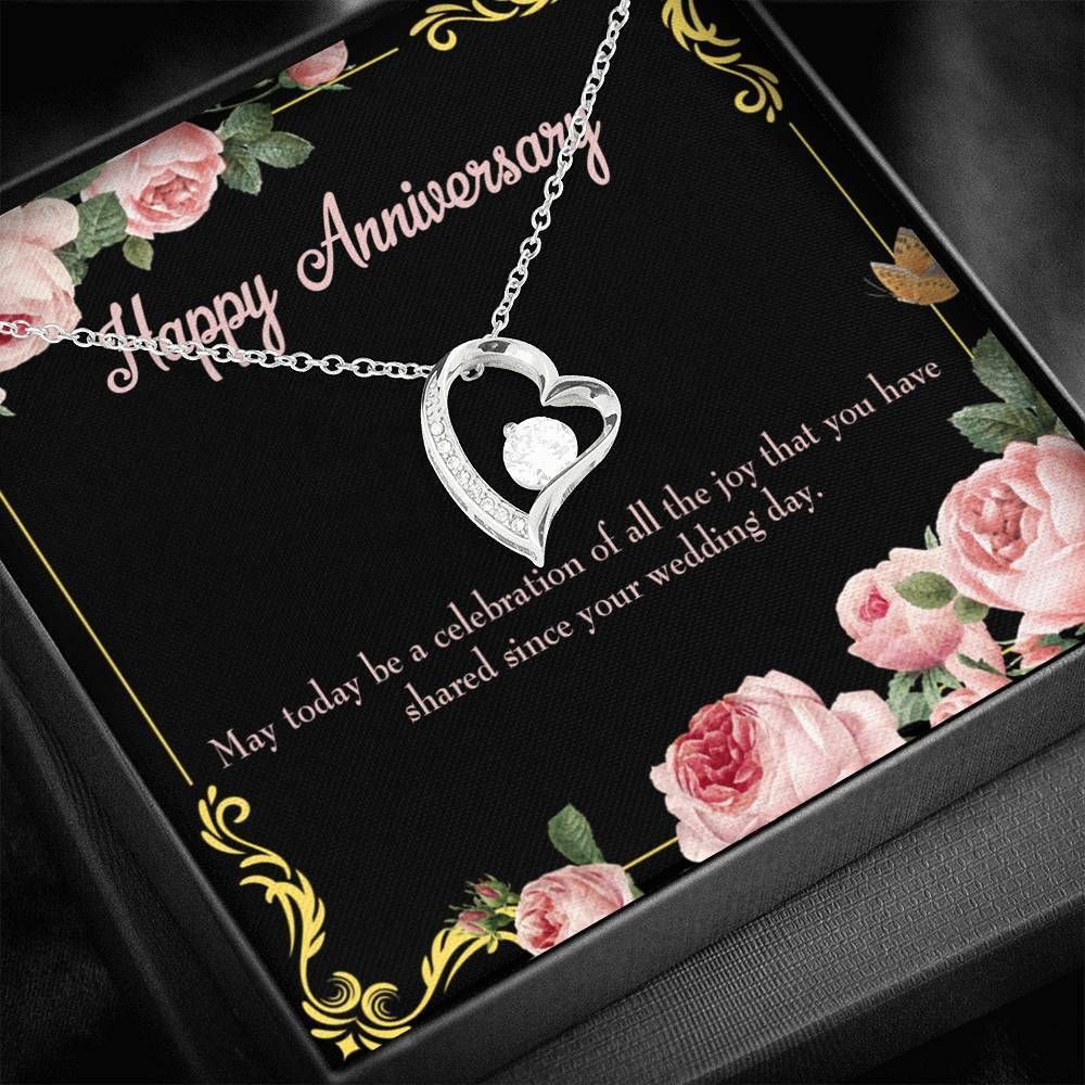 Gift For Wife With Love Happy Anniversary Forever Love Necklace