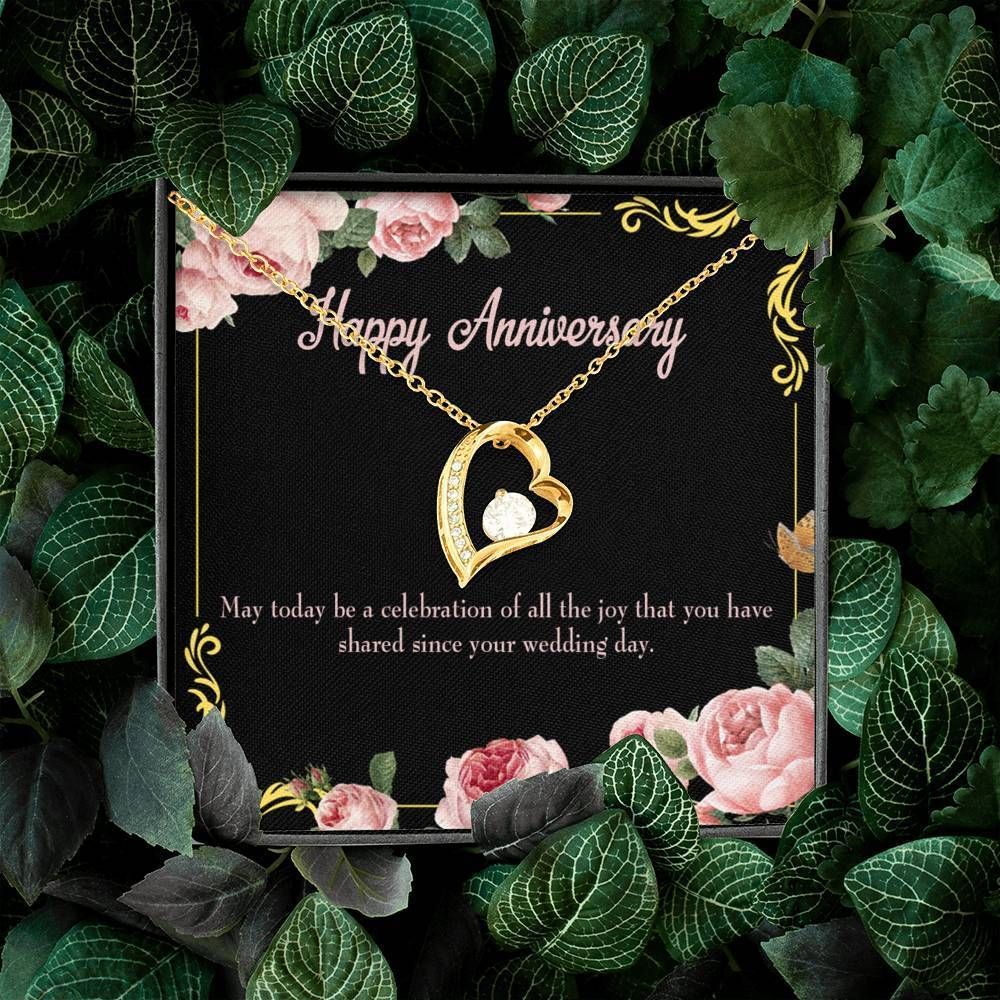 Gift For Wife With Love Happy Anniversary Forever Love Necklace