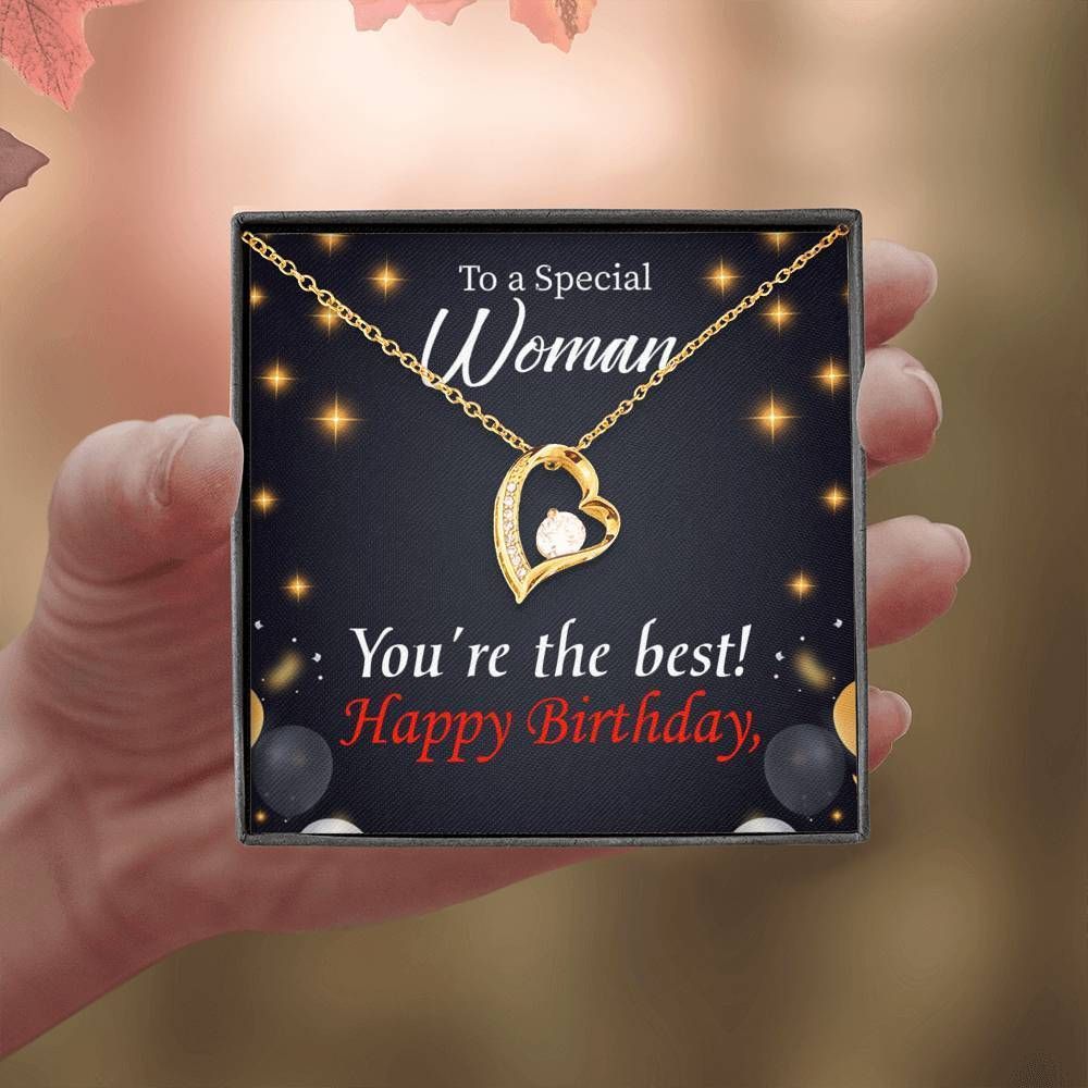 Happy Birthday Special Woman You Are The Best Mom Forever Love Necklace