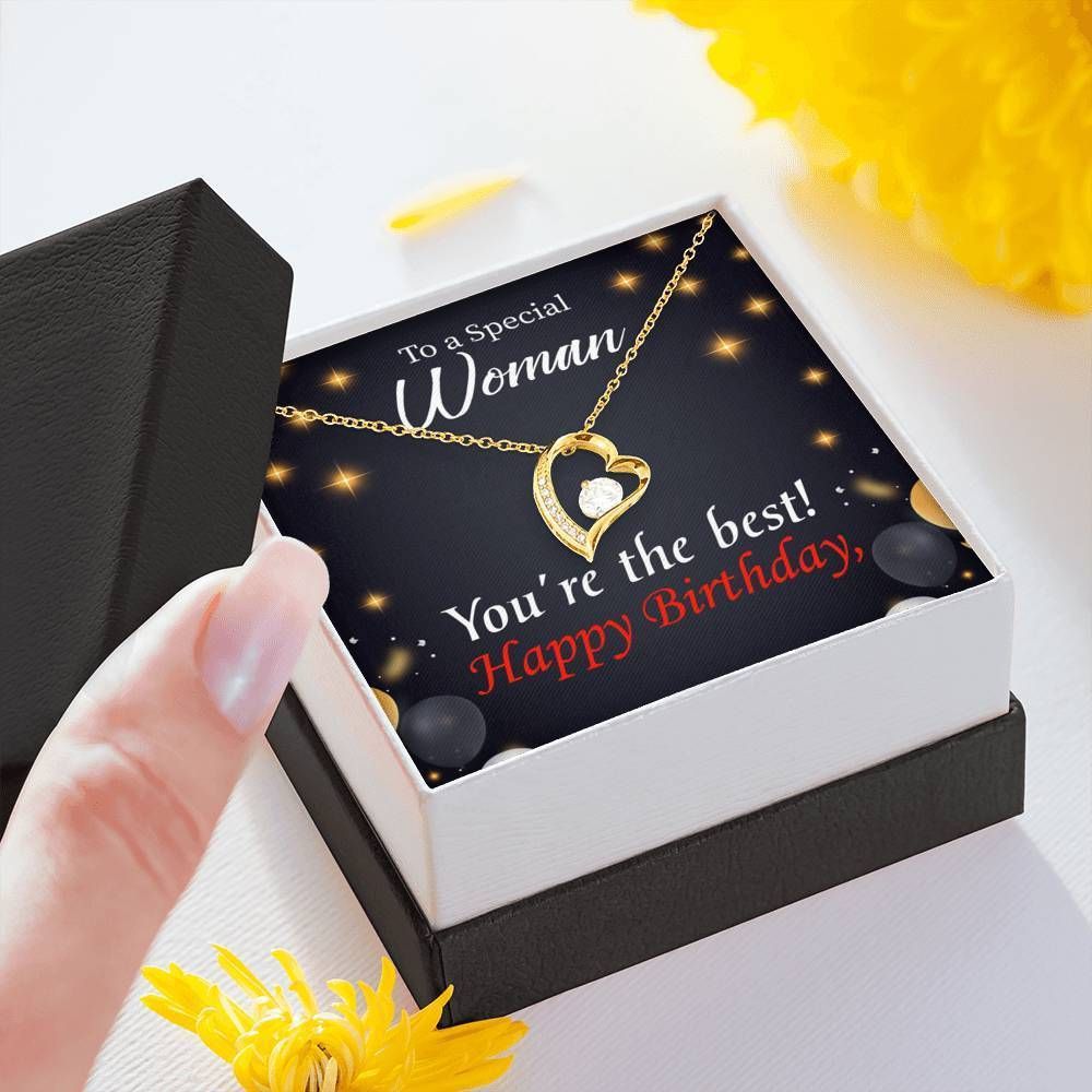 Happy Birthday Special Woman You Are The Best Mom Forever Love Necklace