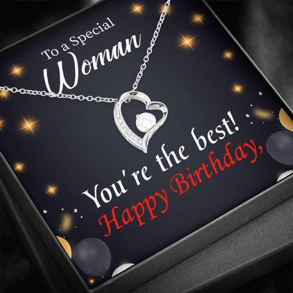 Happy Birthday Special Woman You Are The Best Mom Forever Love Necklace