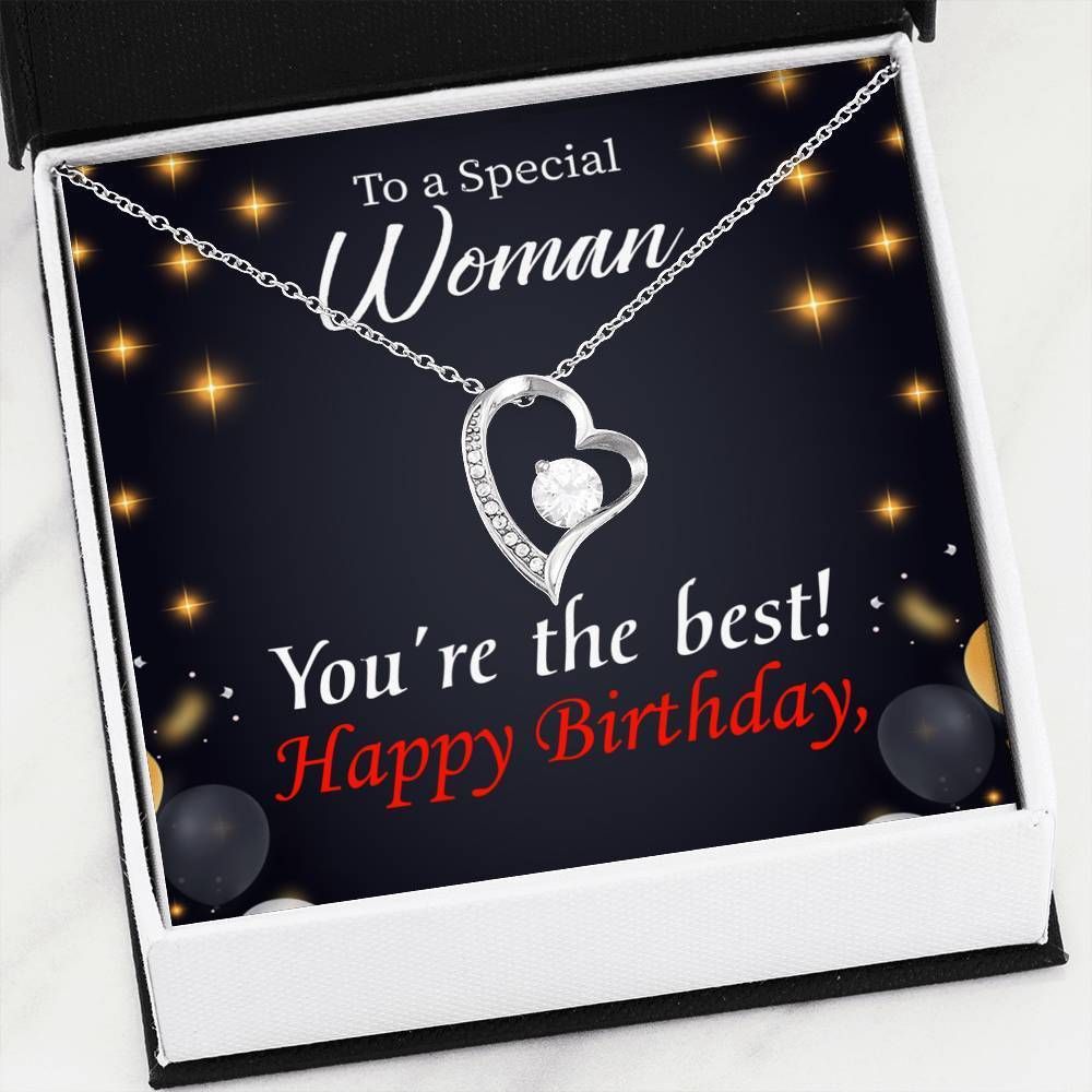 Happy Birthday Special Woman You Are The Best Mom Forever Love Necklace