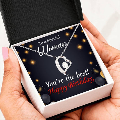 Happy Birthday Special Woman You Are The Best Mom Forever Love Necklace