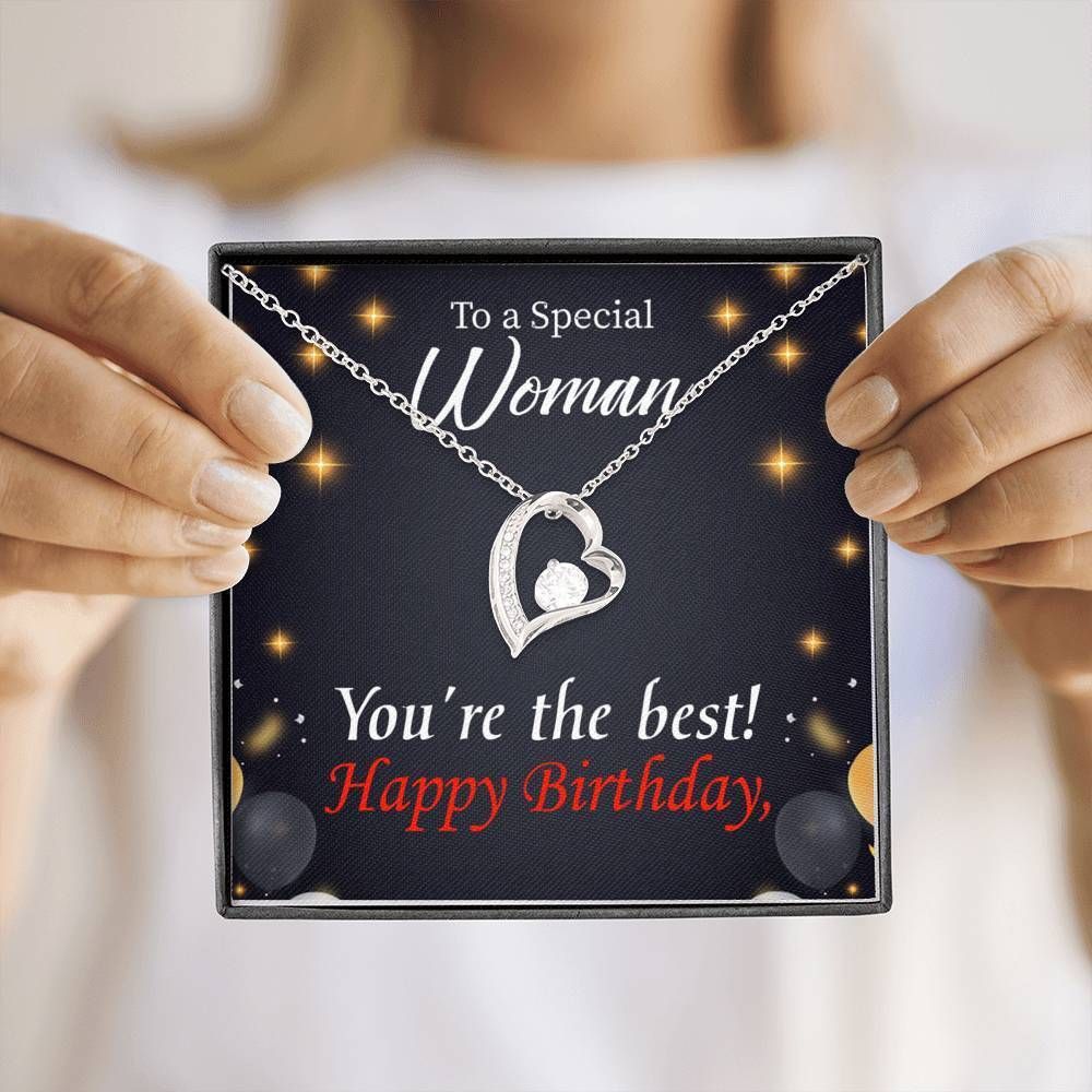 Happy Birthday Special Woman You Are The Best Mom Forever Love Necklace