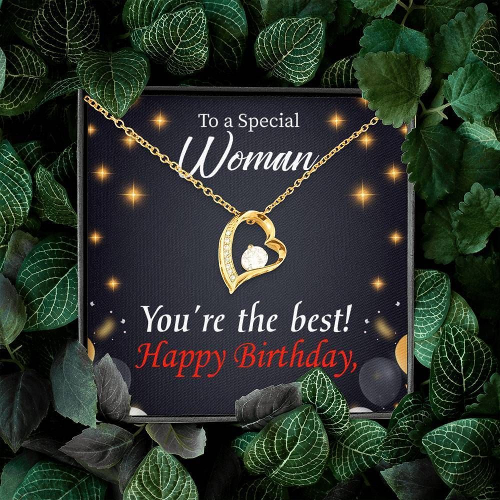 Happy Birthday Special Woman You Are The Best Mom Forever Love Necklace