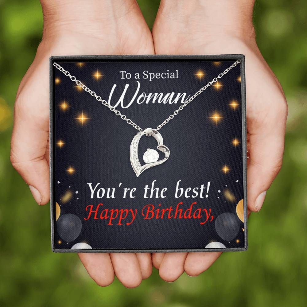 Happy Birthday Special Woman You Are The Best Mom Forever Love Necklace