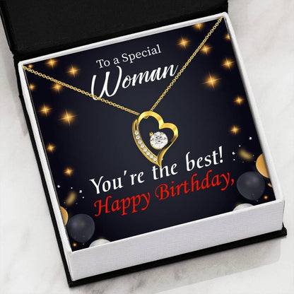 Happy Birthday Special Woman You Are The Best Mom Forever Love Necklace