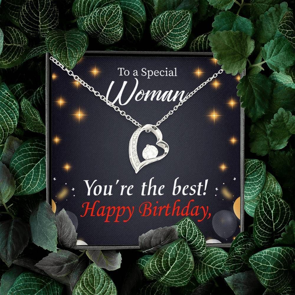 Happy Birthday Special Woman You Are The Best Mom Forever Love Necklace