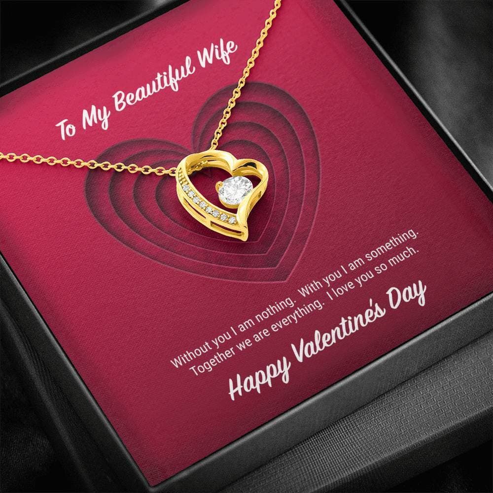 Gift For Wife Together We Are Everything 18K Gold Forever Love Necklace