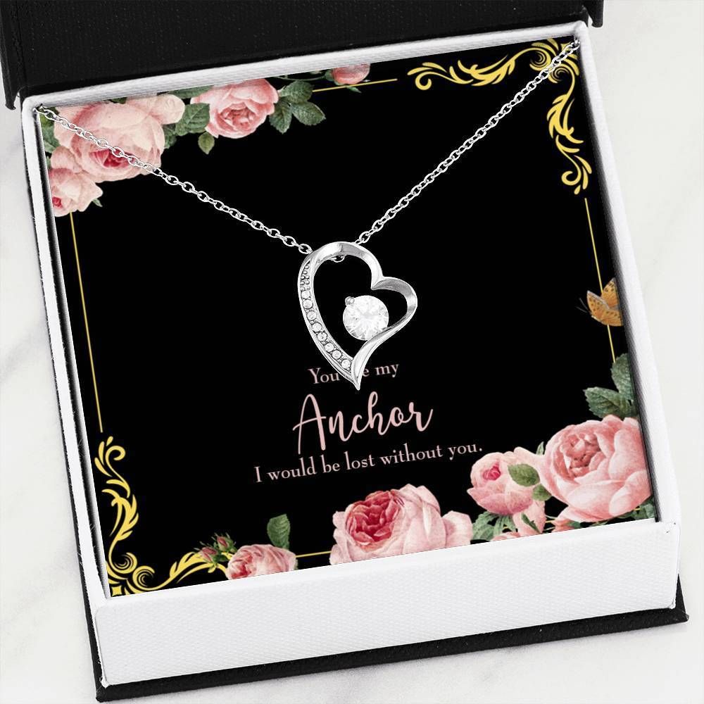 Gift For Fiancee You Are My Anchor Forever Love Necklace