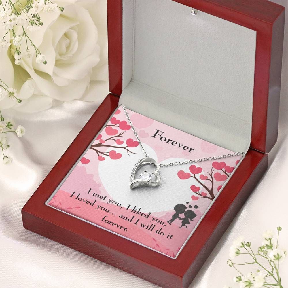 Gift For Wife Girlfriend Love Forever Stainless Forever Love Necklace