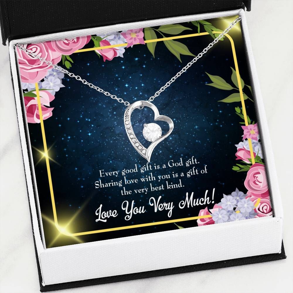 Every Good Gifts 18K Gold Forever Love Necklace Gift For Mom