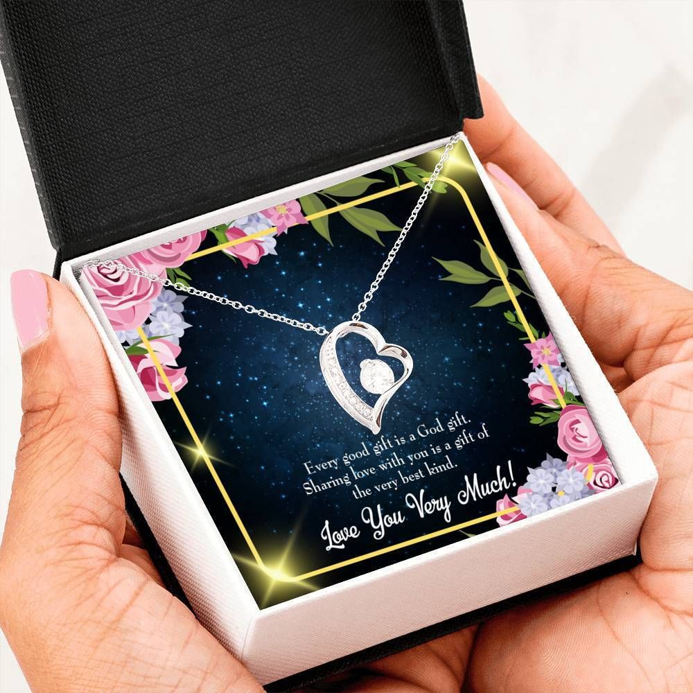 Every Good Gifts 18K Gold Forever Love Necklace Gift For Mom