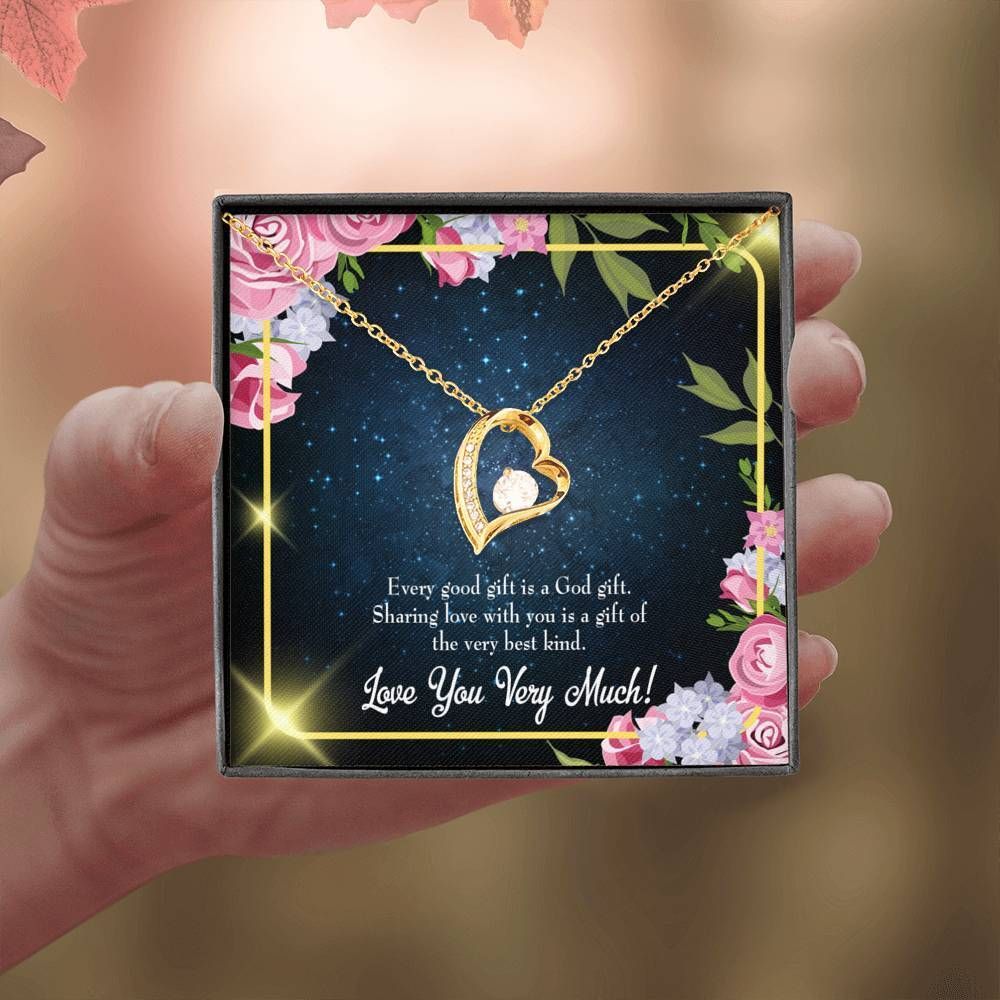 Every Good Gifts 18K Gold Forever Love Necklace Gift For Mom