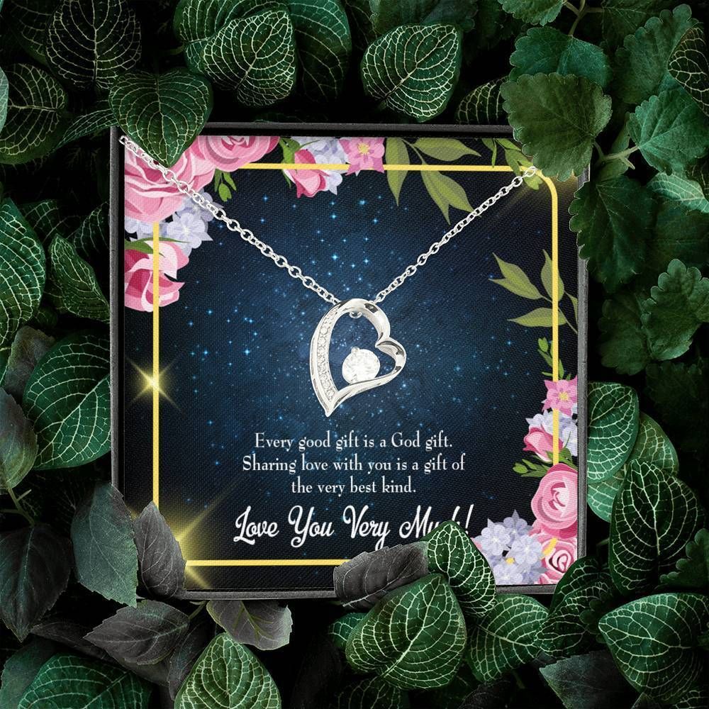 Every Good Gifts 18K Gold Forever Love Necklace Gift For Mom