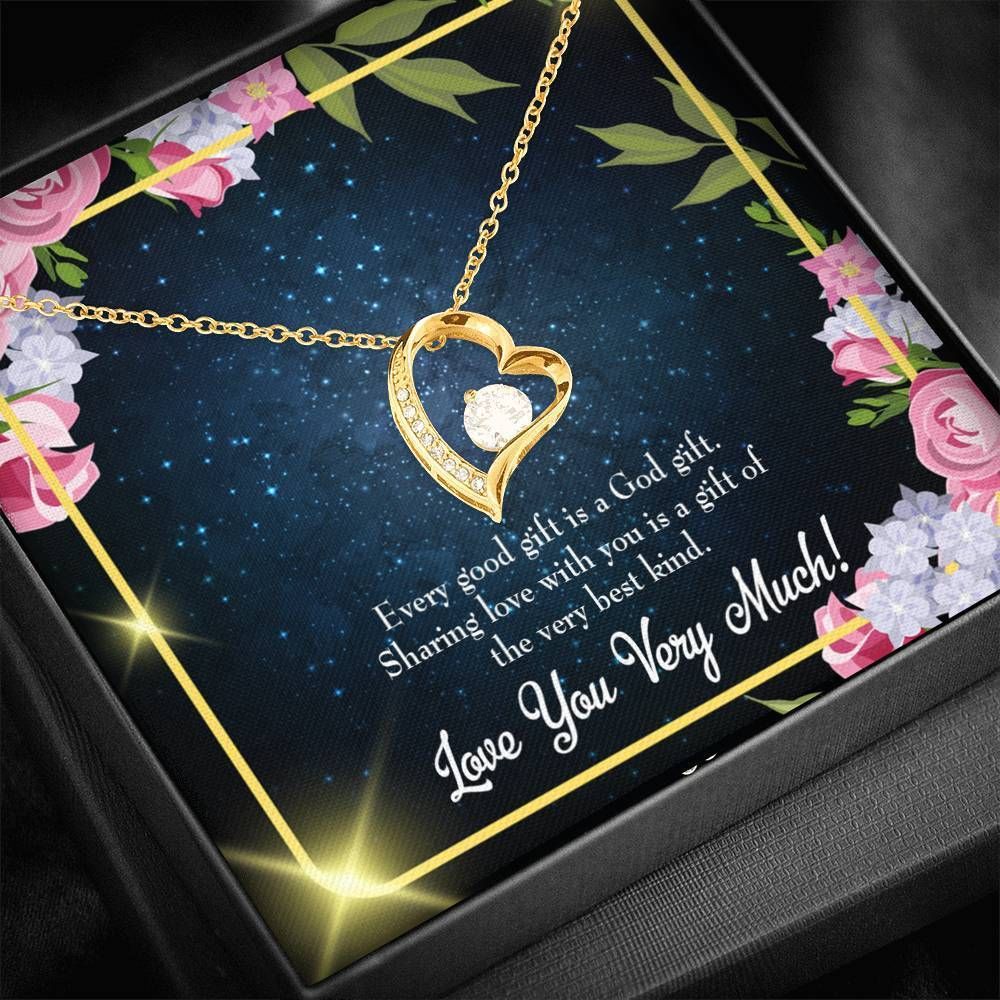 Every Good Gifts 18K Gold Forever Love Necklace Gift For Mom