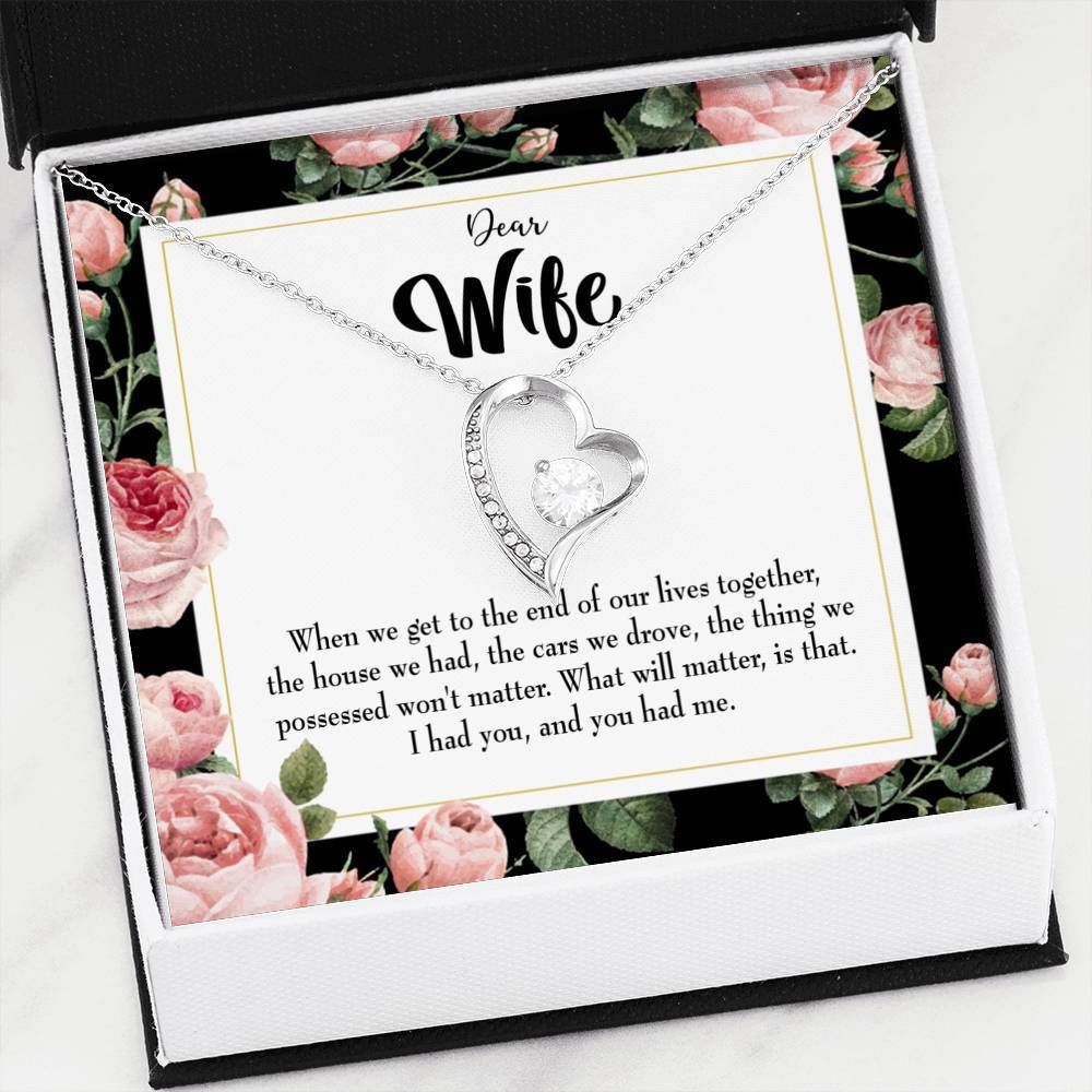 Gift For Wife 18K Gold Forever Love Necklace I Had You And You Had Me Forever Love Necklace Forever Love Necklace