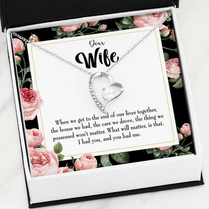 Gift For Wife 18K Gold Forever Love Necklace I Had You And You Had Me Forever Love Necklace Forever Love Necklace