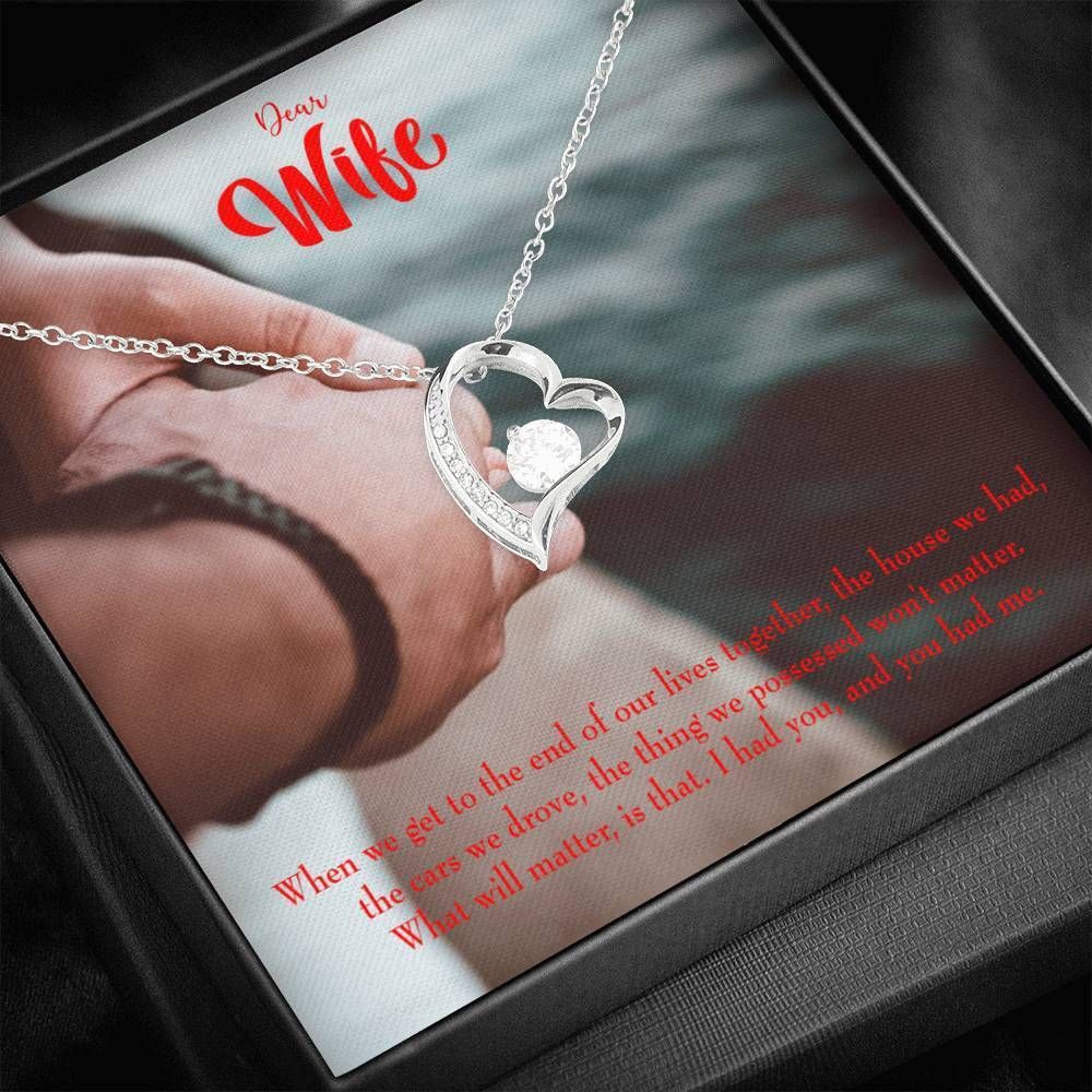 I Had You And You Had Me Gift For Wife 18K Gold Forever Love Necklace