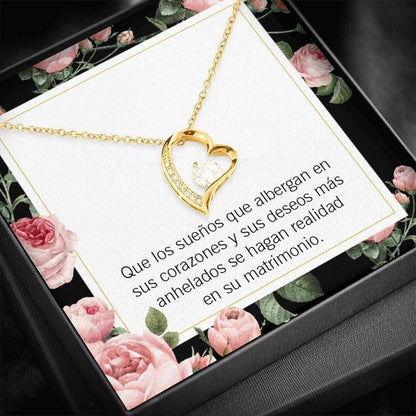 Anniversary Gift Regalo Para Prometida Forever Love Necklace