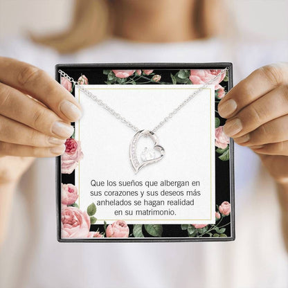 Anniversary Gift Regalo Para Prometida Forever Love Necklace