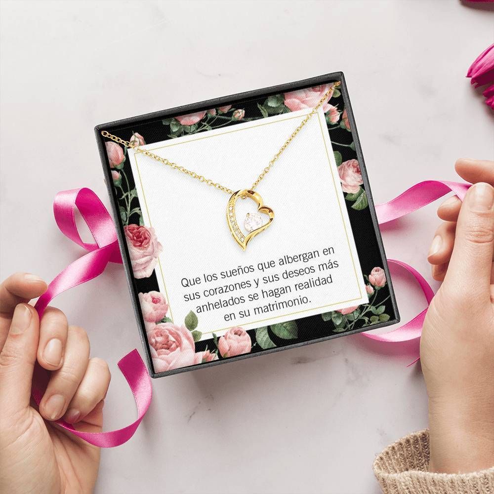 Anniversary Gift Regalo Para Prometida Forever Love Necklace