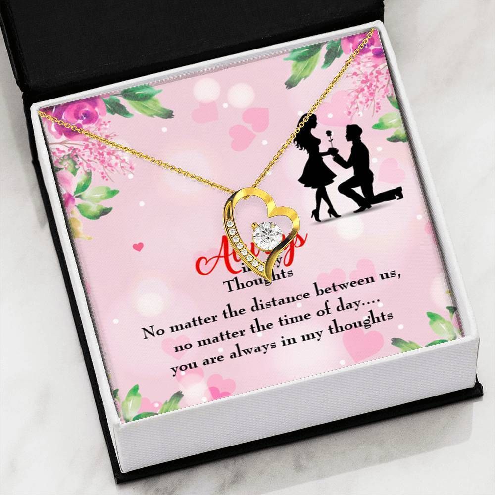 Gift For Your Lover You Are Always In My Thoughts Forever Love Necklace