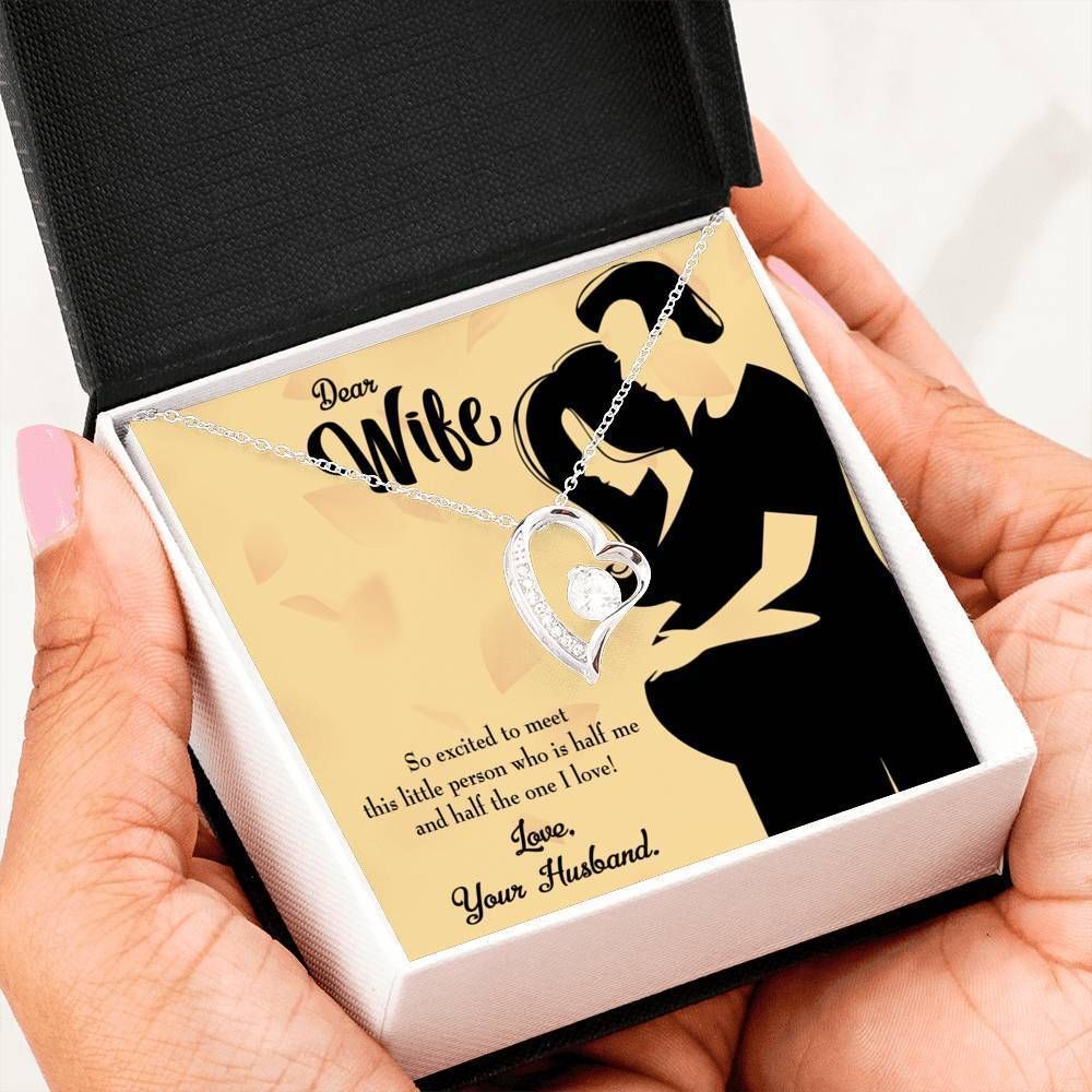 Gift For Wife Dear Wife Baby Coming Forever Love Necklace