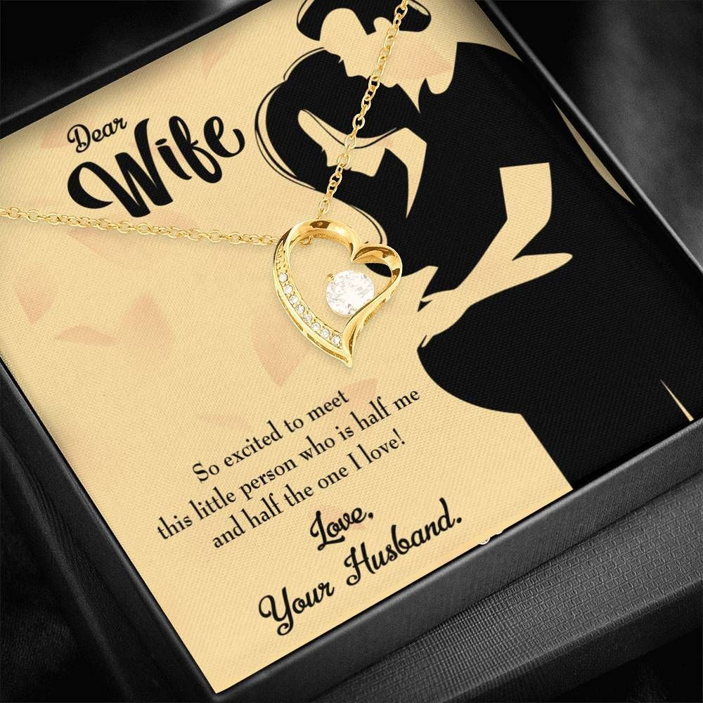 Gift For Wife Dear Wife Baby Coming Forever Love Necklace