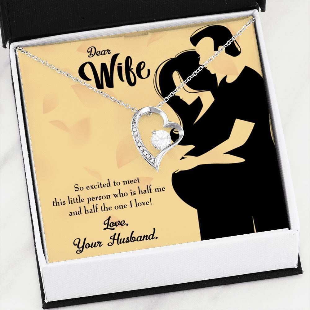 Gift For Wife Dear Wife Baby Coming Forever Love Necklace