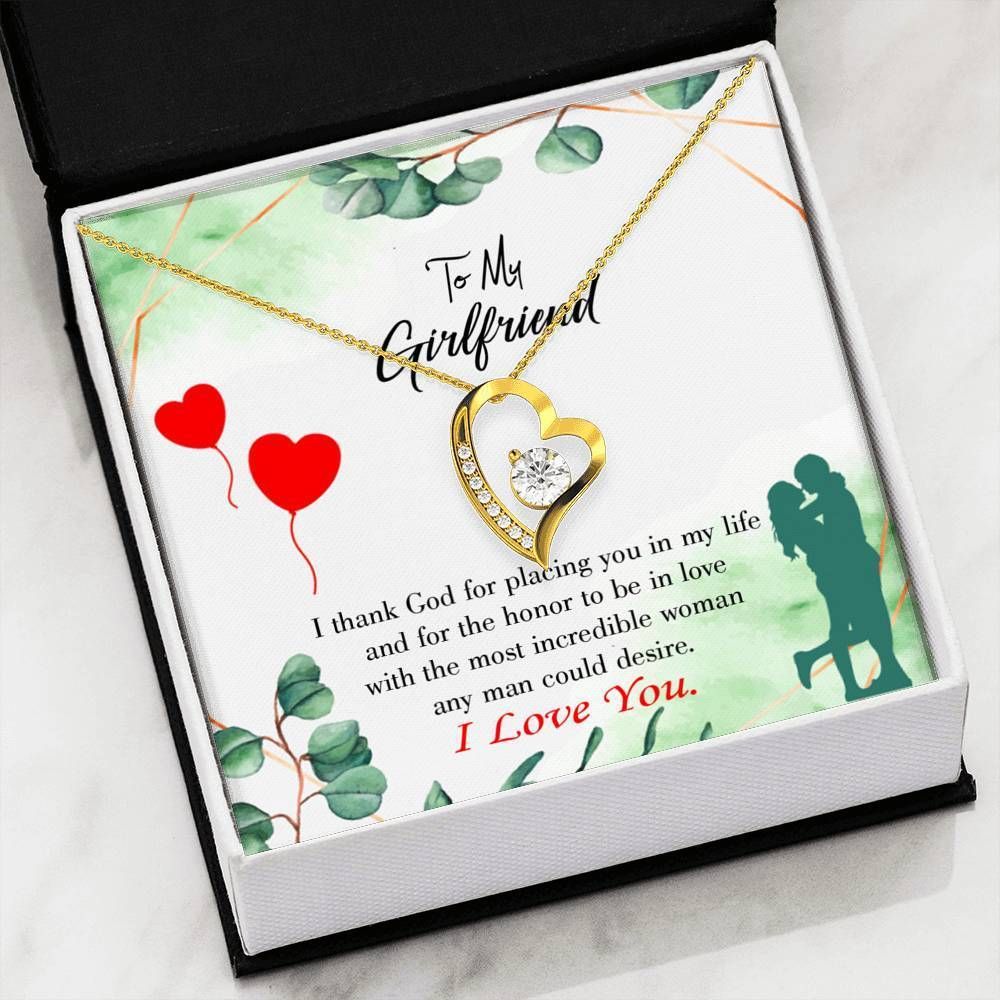 Gift For Girlfriend Placing You In My Life Forever Love Necklace