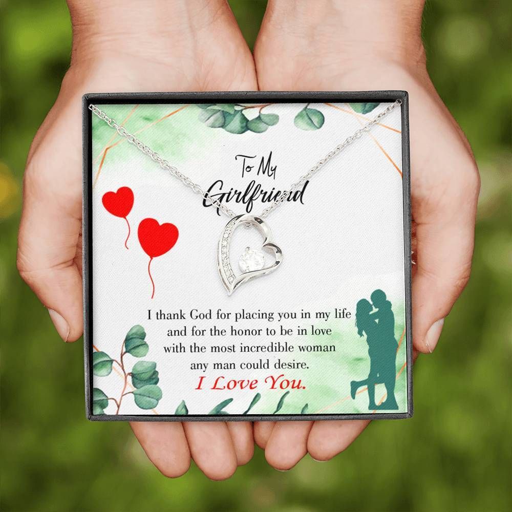 Gift For Girlfriend Placing You In My Life Forever Love Necklace