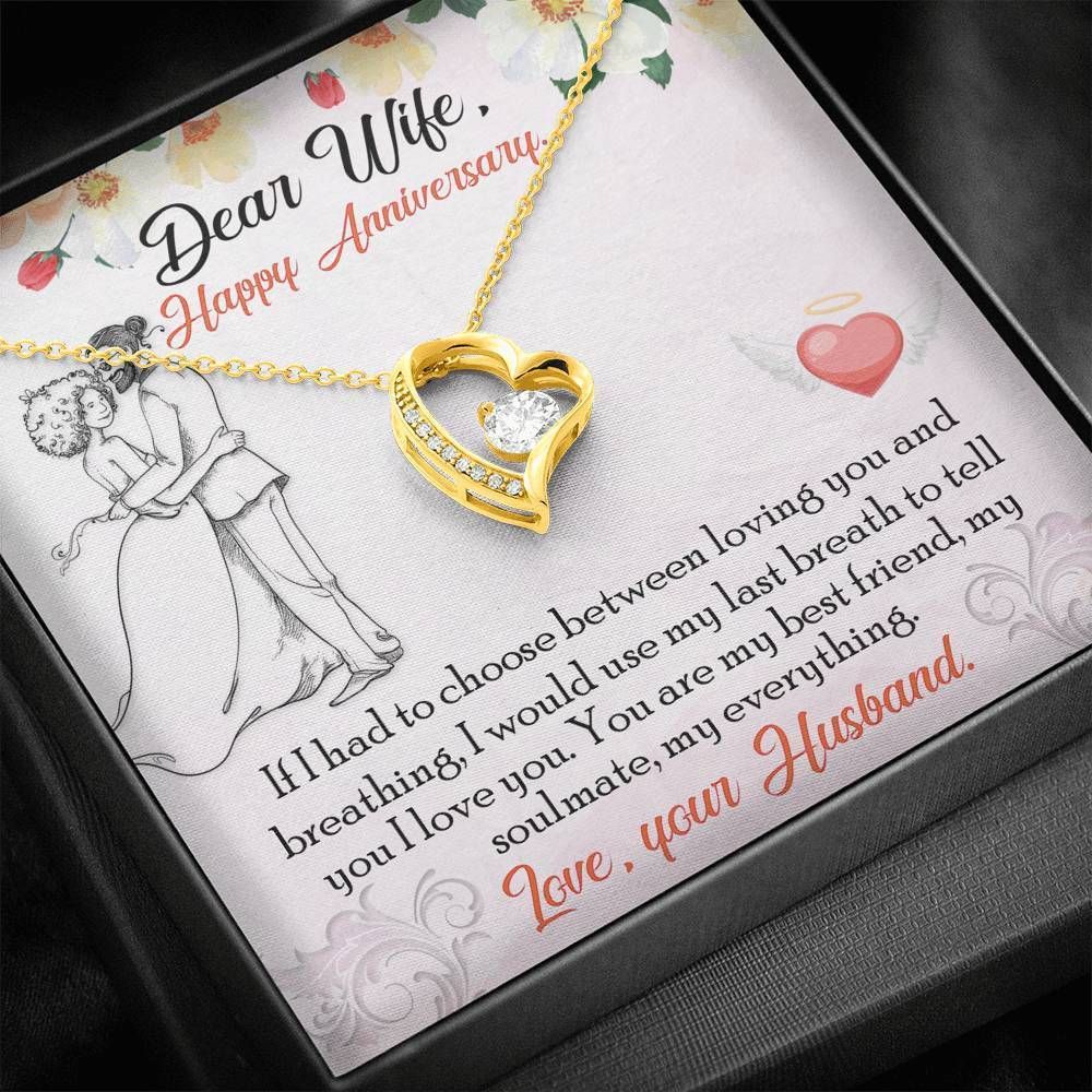 Dear Wife My Everything Happy Anniversary Forever Love Necklace