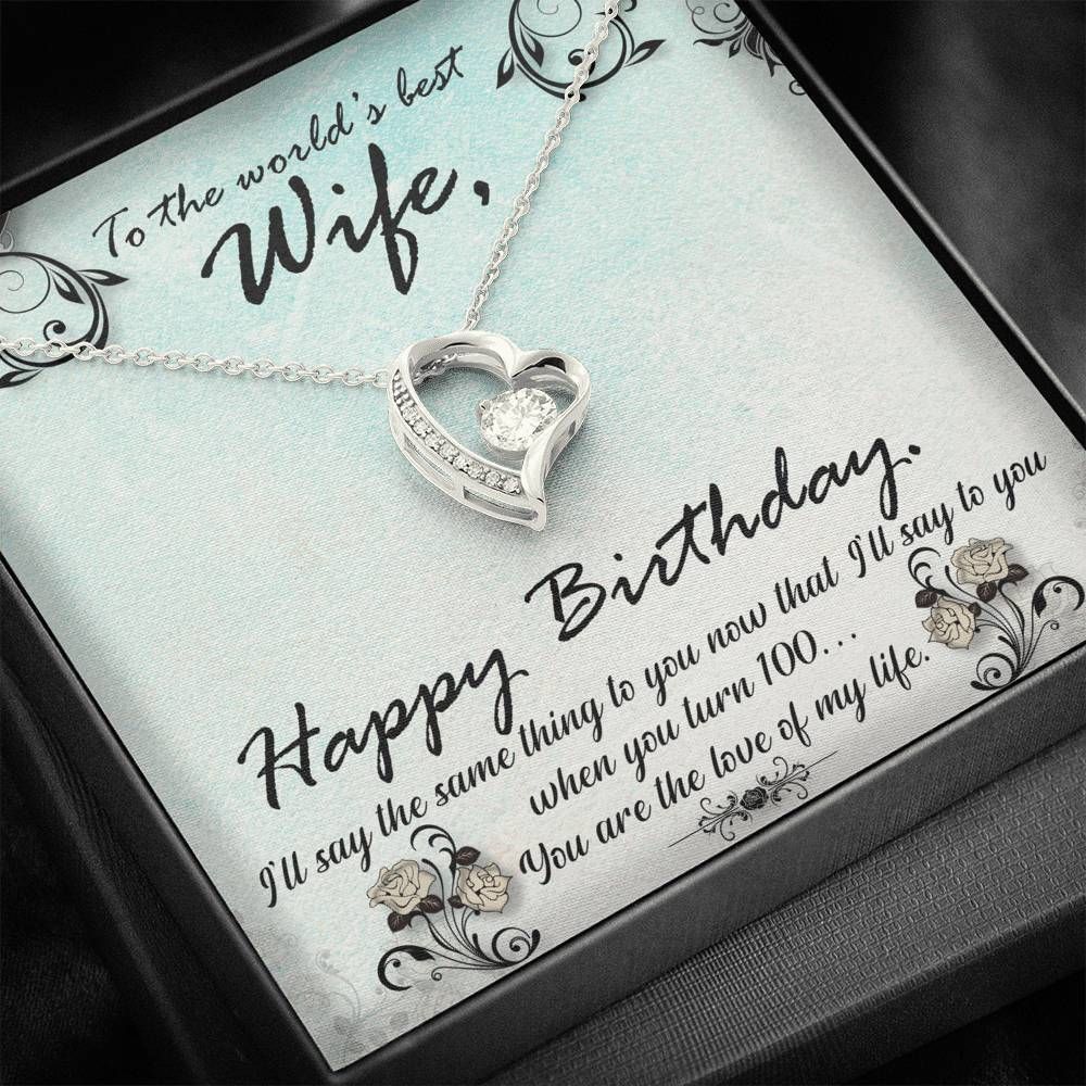 Happy Birthday Gift For Wife Forever Love Necklace