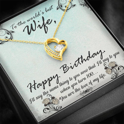 Happy Birthday Gift For Wife Forever Love Necklace