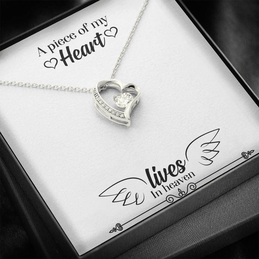 A Piece Of My Heart Gift For Angel 18K Gold Forever Love Necklace