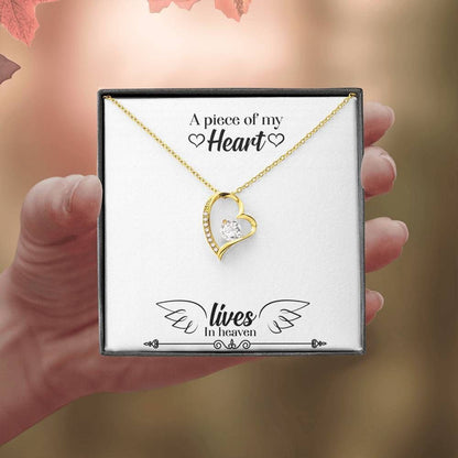 A Piece Of My Heart Gift For Angel 18K Gold Forever Love Necklace