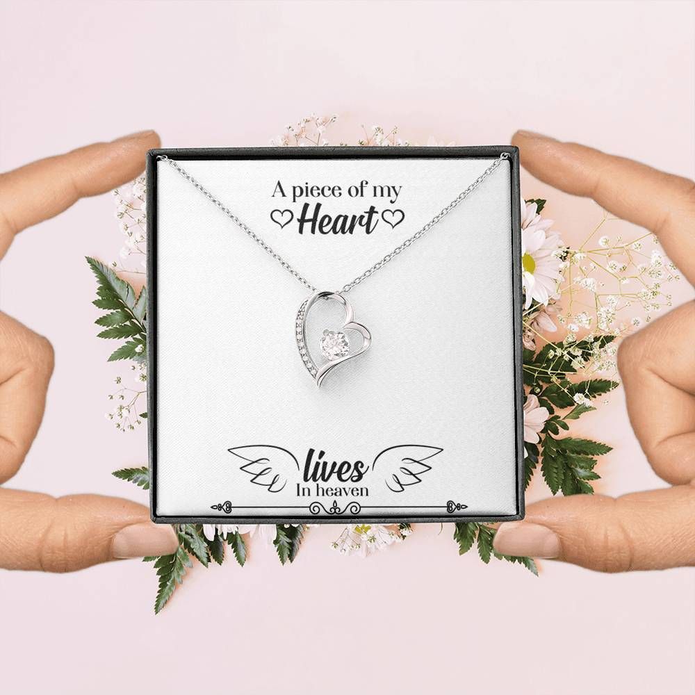 A Piece Of My Heart Gift For Angel 18K Gold Forever Love Necklace