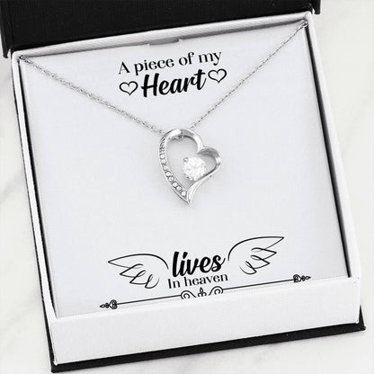 A Piece Of My Heart Gift For Angel 18K Gold Forever Love Necklace