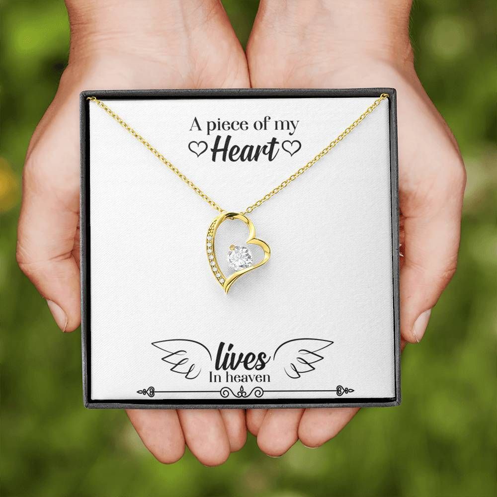 A Piece Of My Heart Gift For Angel 18K Gold Forever Love Necklace