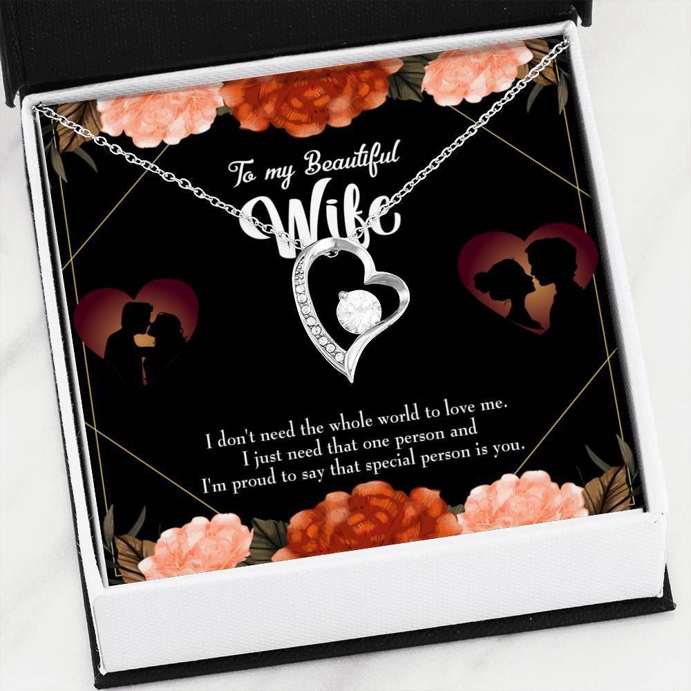 Gift For Wife Special Person Is You Forever Love Necklace