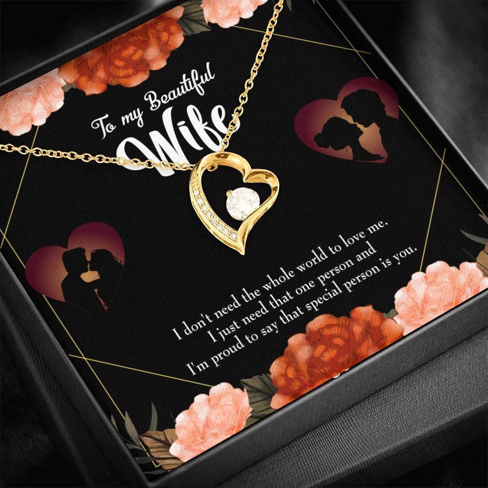 Gift For Wife Special Person Is You Forever Love Necklace