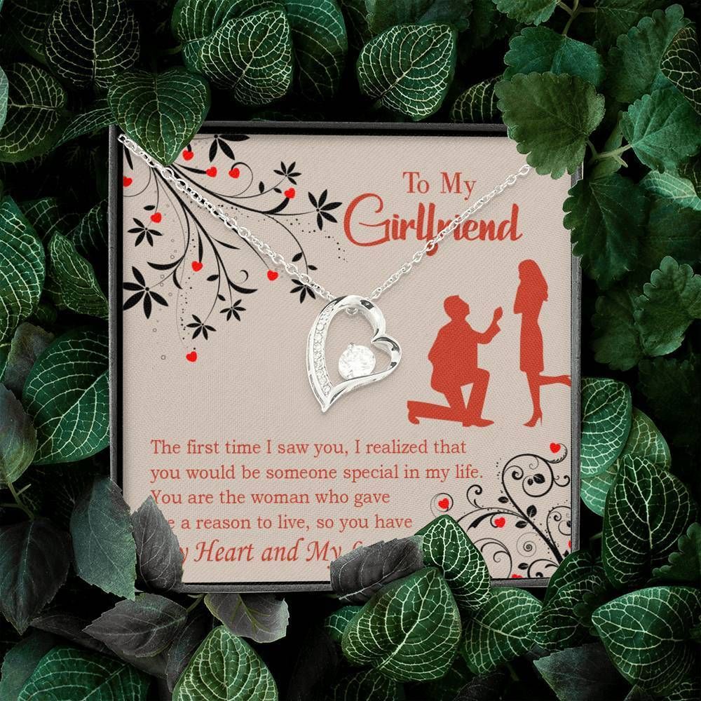 Gift For Girlfriend The First Time I Saw You Forever Love Necklace